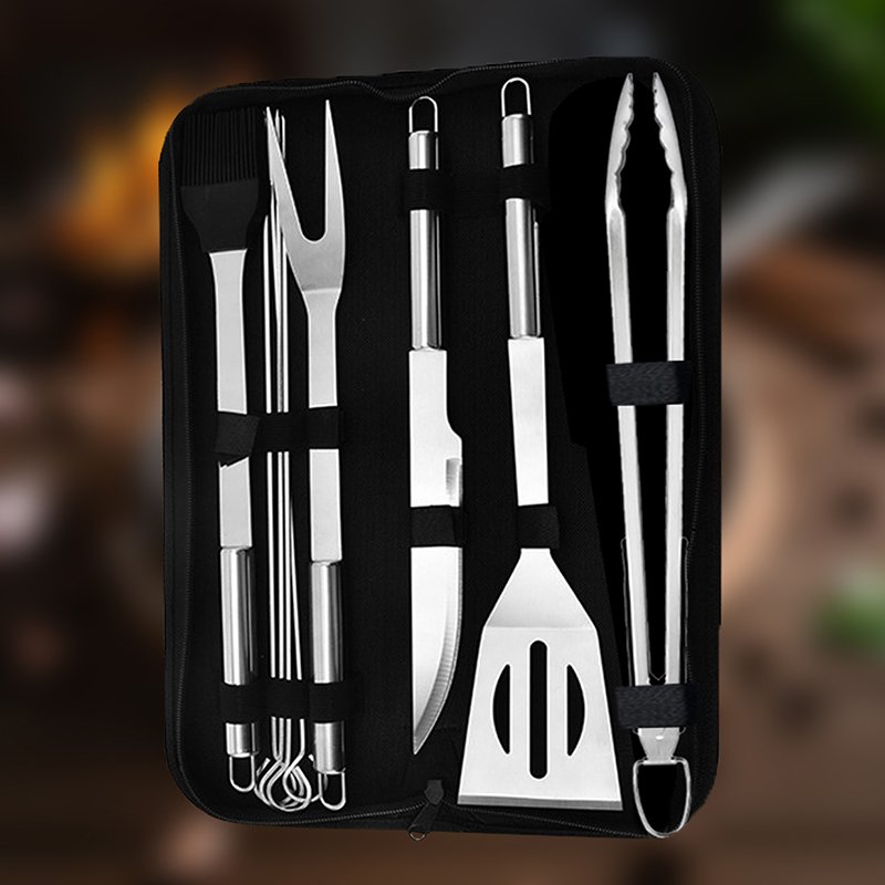 BQ3909 Oxford Cloth Bag Barbecue Tool Set - Image 7