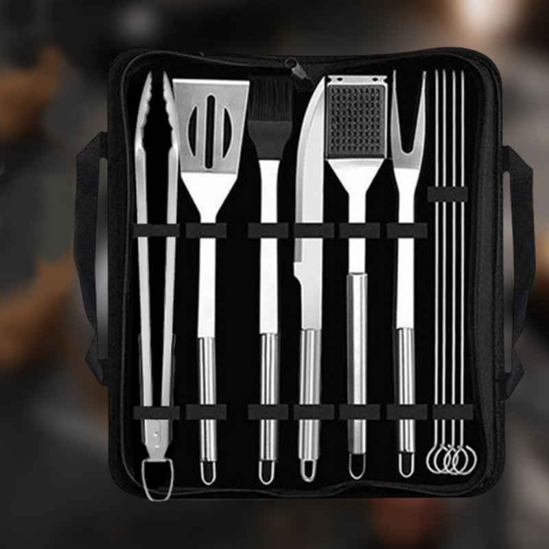 BQ3910 Oxford Cloth Bag Barbecue Tool Set - Image 3