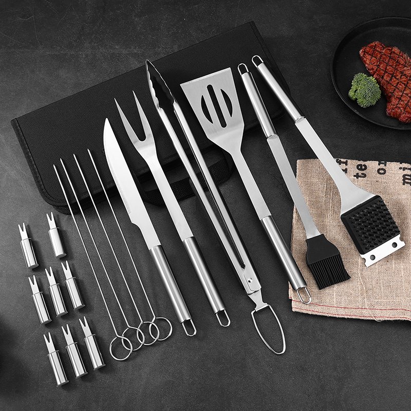 BQ3918 Oxford Cloth Bag Barbecue Tool Set - Image 2