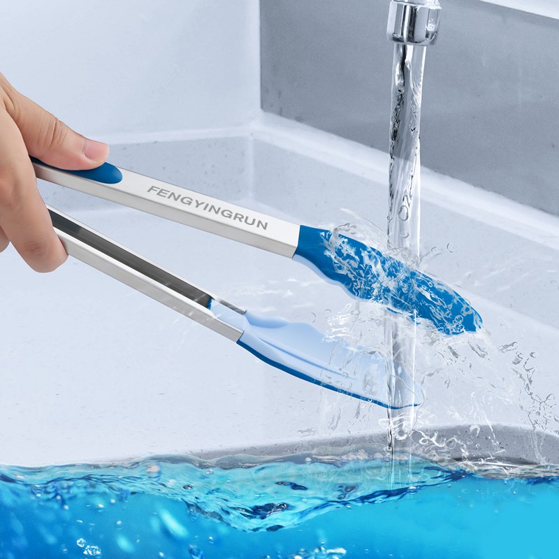 Double Color Silicone Food Tongs FT002D - Image 4