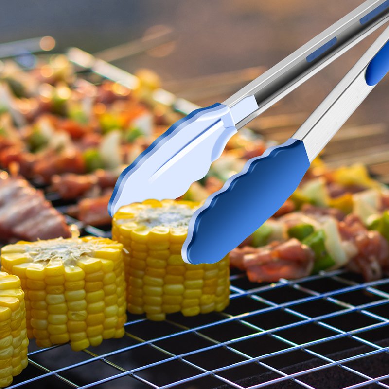 Double Color Silicone Food Tongs FT002D - Image 5
