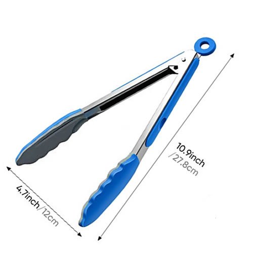 Double Color Silicone Food Tongs FT002D - Image 3