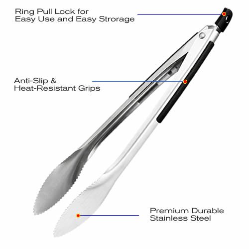 Stainless Steel Food Tongs FT801 - Image 6