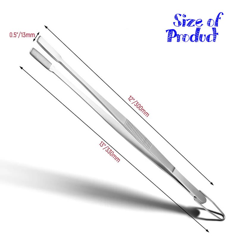 Stainless Steel Flat-TipTweezer FT8310 - Image 3